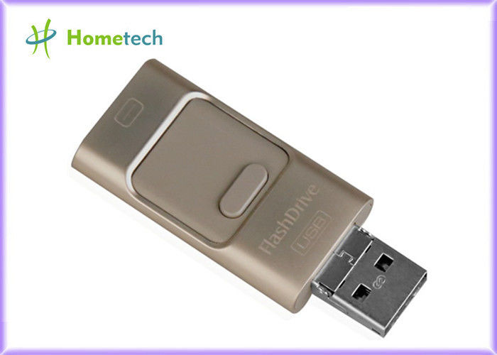 iPhone iOS及びサムスンのアンドロイドのための両方1人のUディスクPendrive多機能OTGのカード読取り装置に付き携帯電話USBの貯蔵3人
