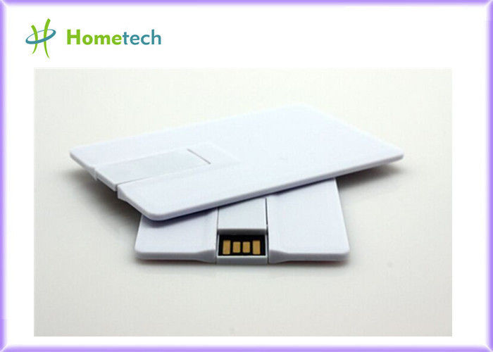 スマートな電話のための白いプラスチック クレジット カード OTG/携帯電話 USB のフラッシュ ドライブ 16GB 32GB
